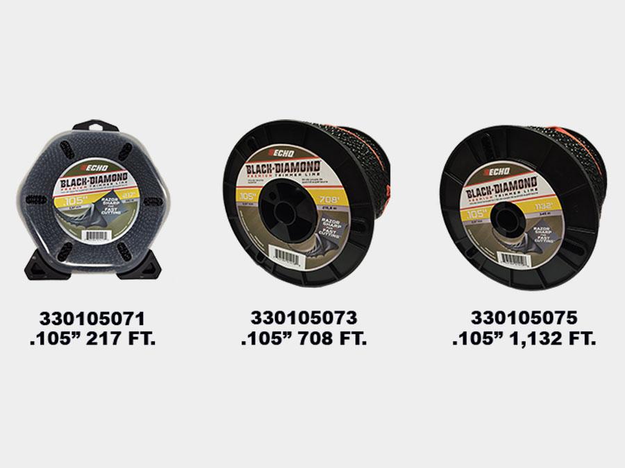 Echo Black Diamond Trimmer Line - .105 Large Clam 