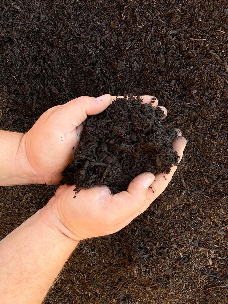 Grandscape® “Premium Color Enriched Mulch” Triple Shred Brown